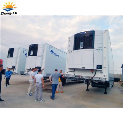 Russian Customers Visit Zhongxu Factory To Purchase Custom Refrigerated Semi-...