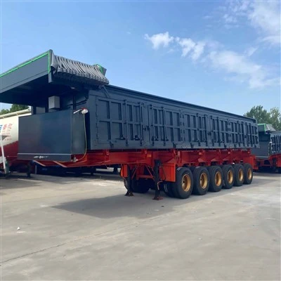 6‑Axle Box Heavy Dump Semi‑Trailer