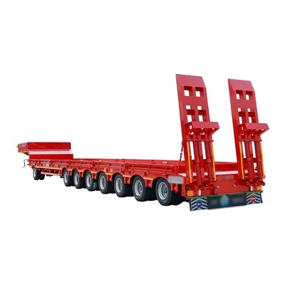 8‑Axle Load High‑Strength Lowbed Semi‑Trailer